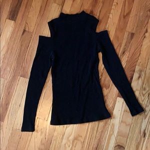 Cold shoulder sweater